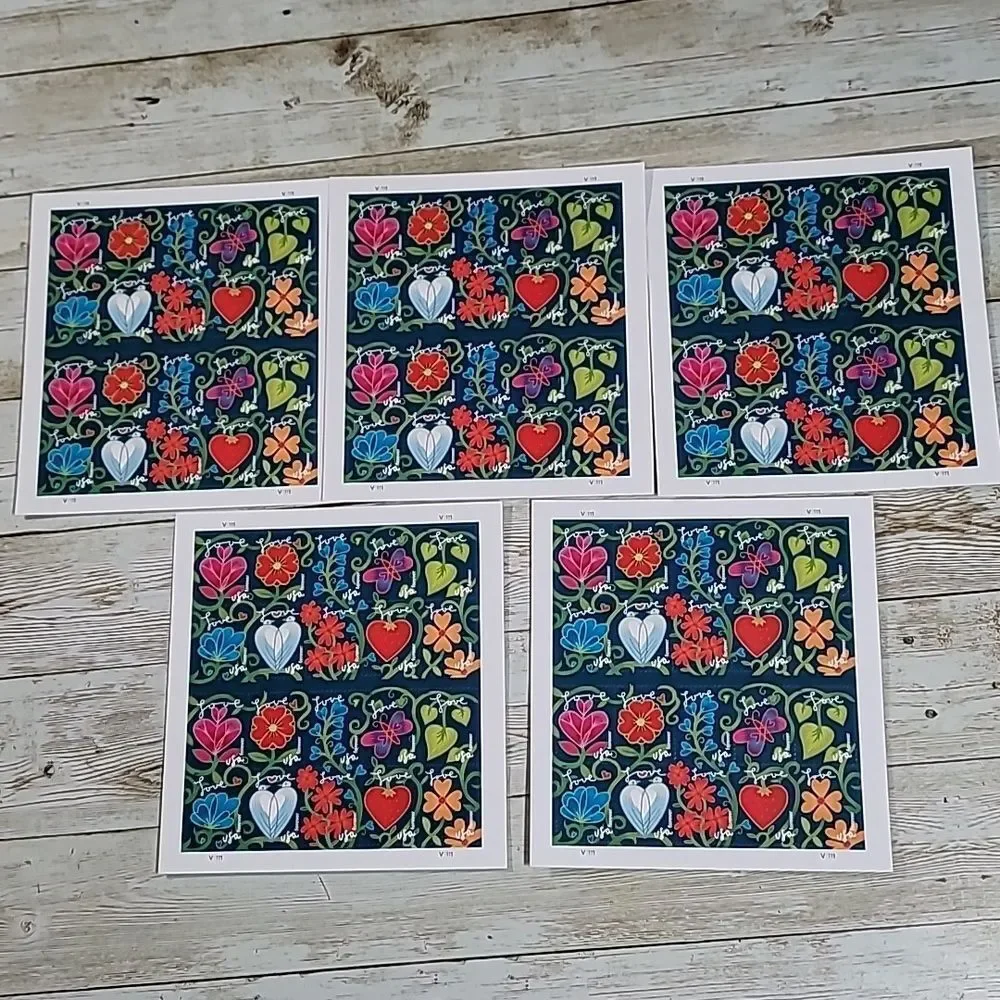 100 Garden of Love 2011 USPS Forever Stamps Wedding Invitations Save the‎ Date